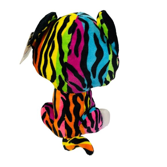 Ideal Toys Direct Rainbow Zebra Plush Stuffed Animal Polyester Fibers Ages 3 and - Picture 2 of 8
